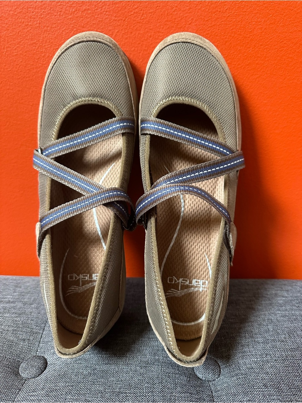 Dansko Hazel Mary Jane Shoes Brown Leather  Strap Size EU 41